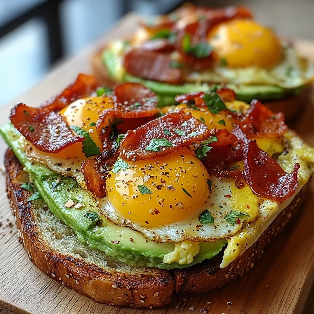 Torrada com Bacon, Ovo e Abacate: Uma Receita Incrível e Definitiva
