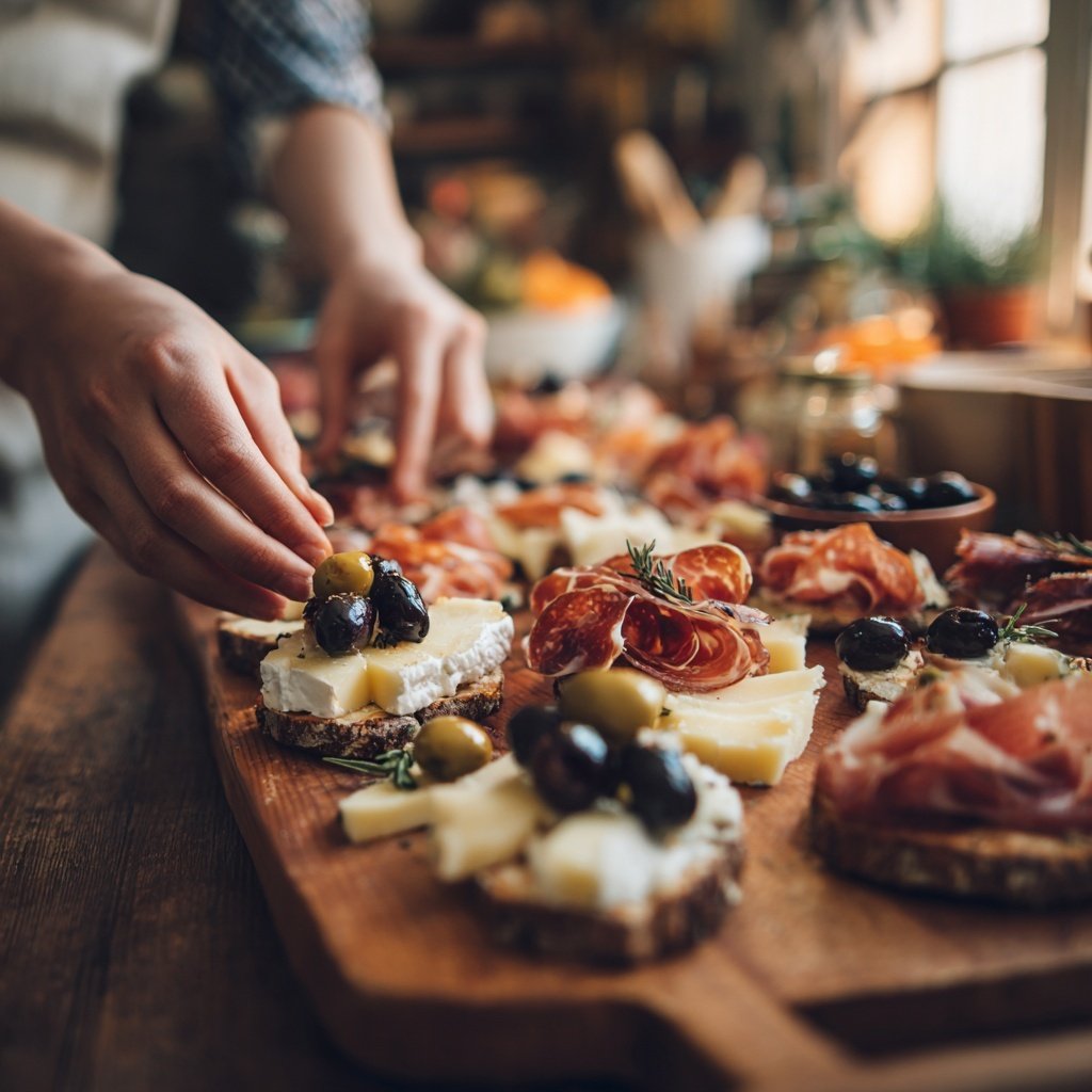 Tábua de frios para brunch de domingo