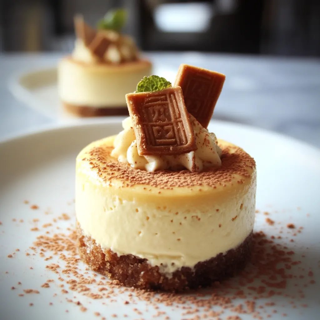 Mini Cheesecake de Lotus Biscoff sem forno