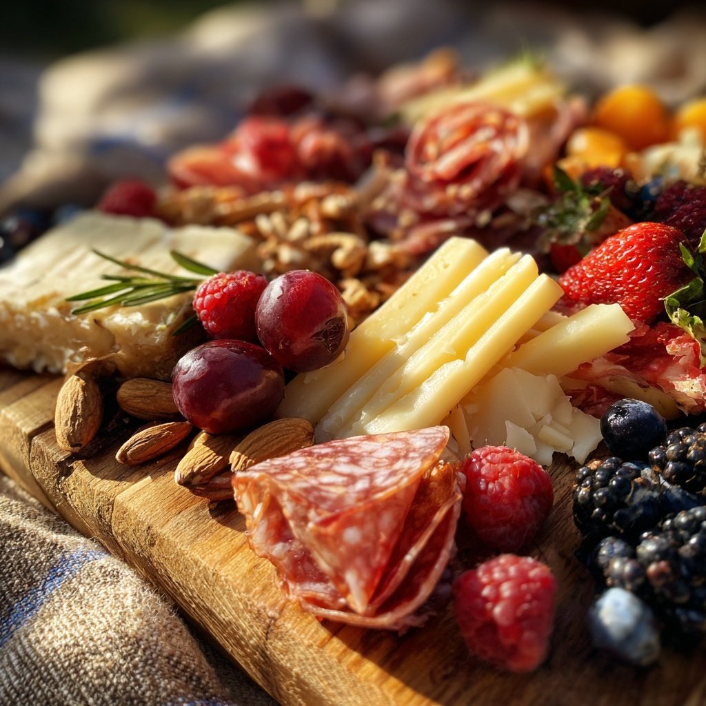 Como montar uma tábua de charcutaria pronta para piquenique