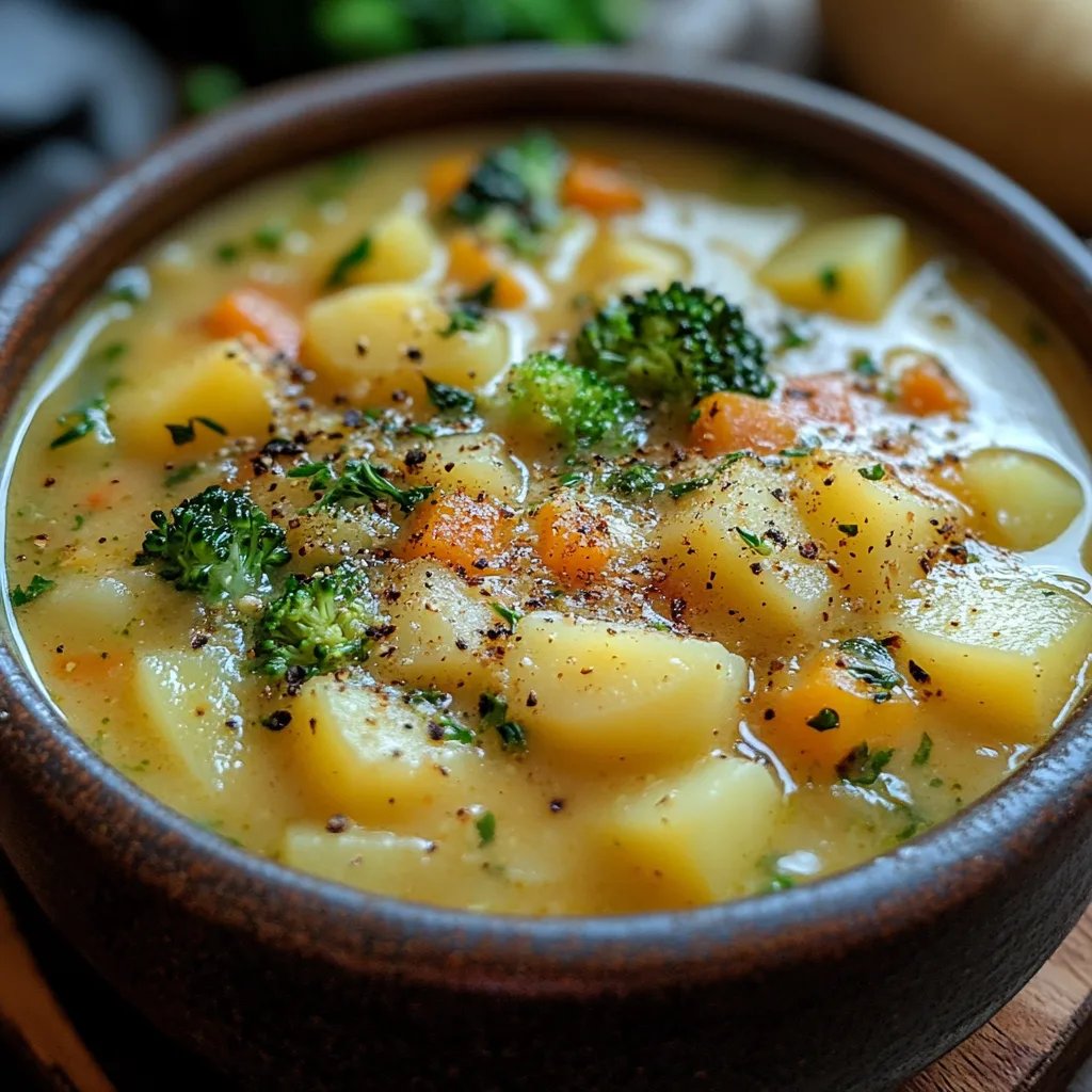 Sopa de Batata, Brócolis e Cheddar: Uma Receita Incrível e Definitiva