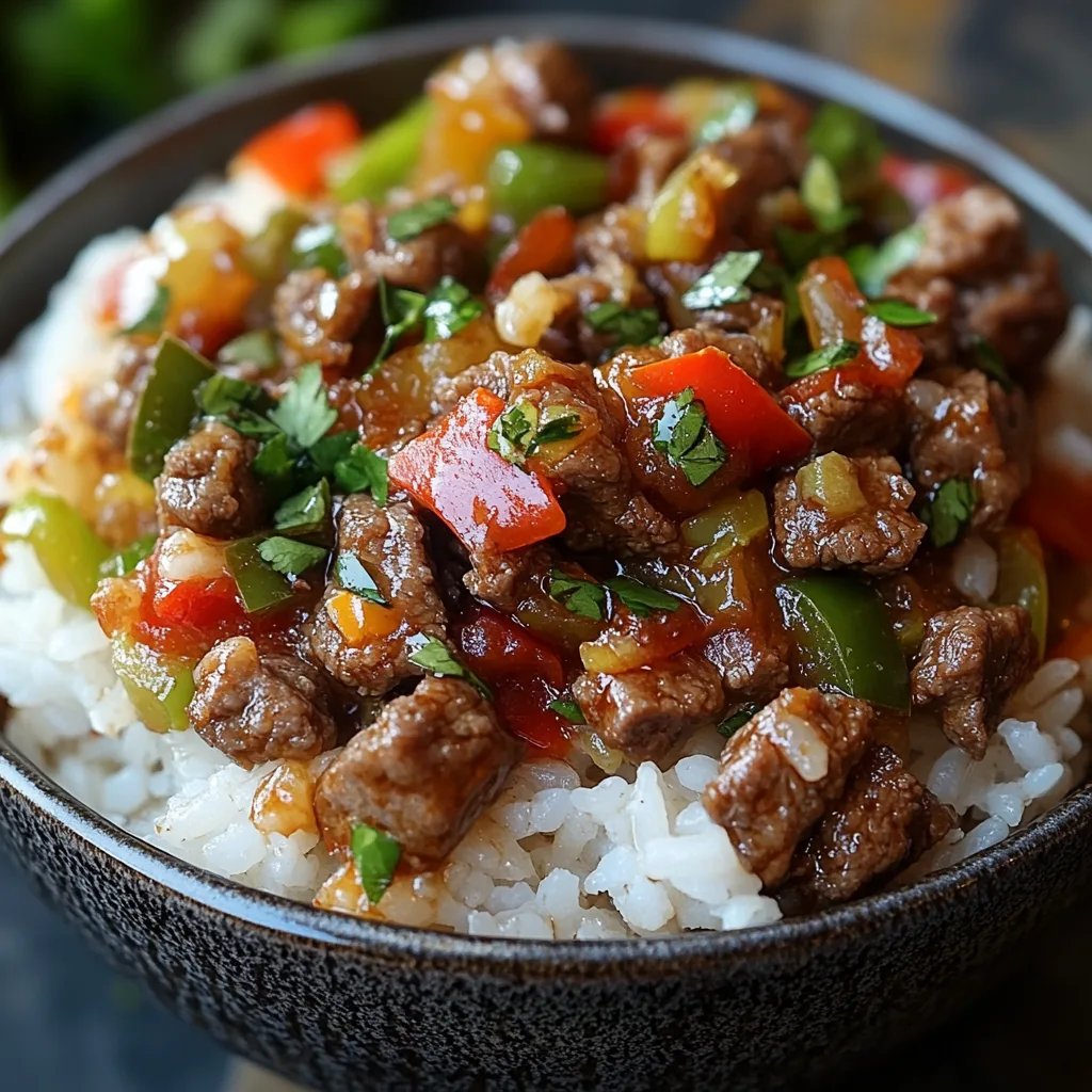 Tigelas de Arroz com Carne e Pimentão: Uma Receita Incrível e Definitiva para Todos