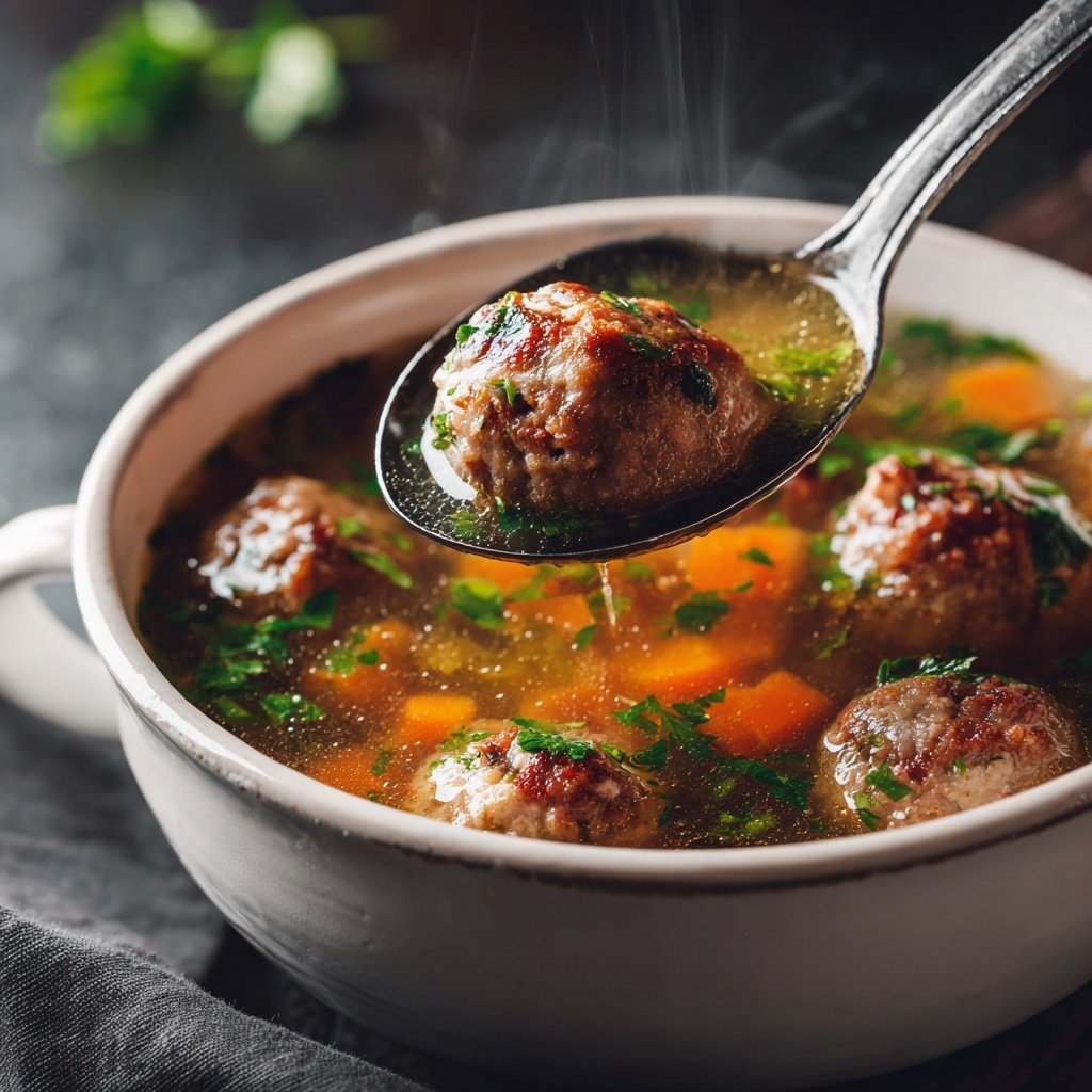 Sopa Almôndegas Ervas Italianas