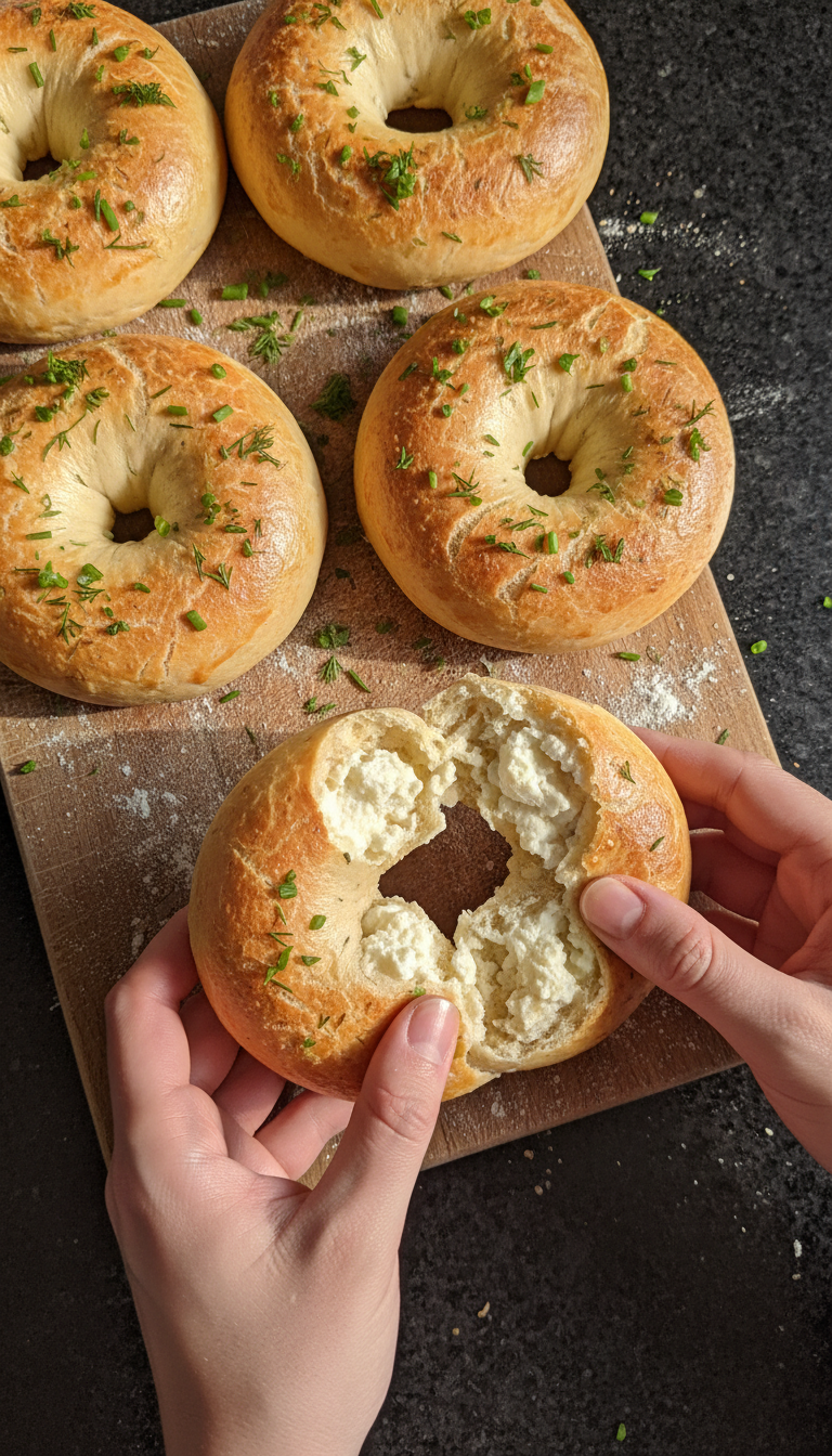 Bagels de requesão deliciosos