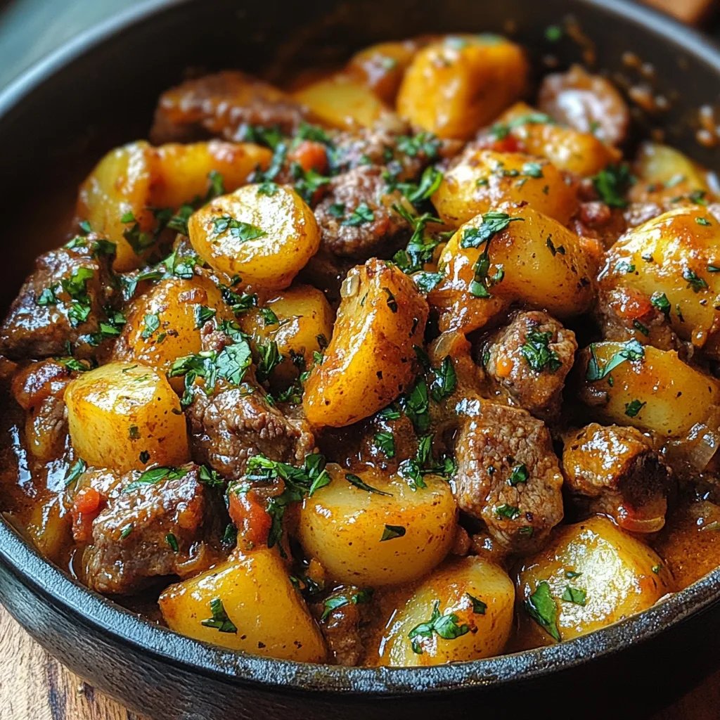 Carne e Batatas com Queijo em Uma Panela: Uma Receita Incrível e Definitiva