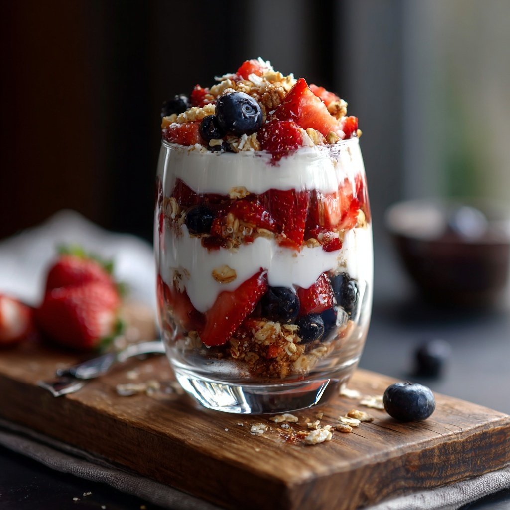 Prato de iogurtes com frutas