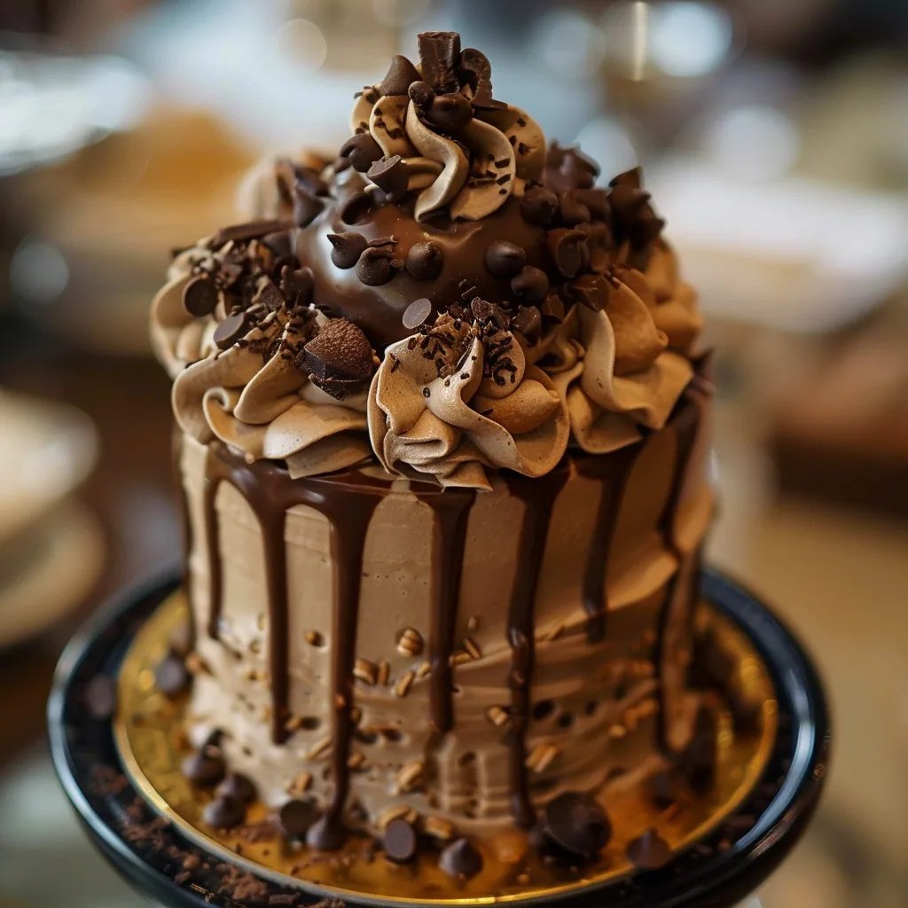 Bolo de Chocolate com Café Mocha