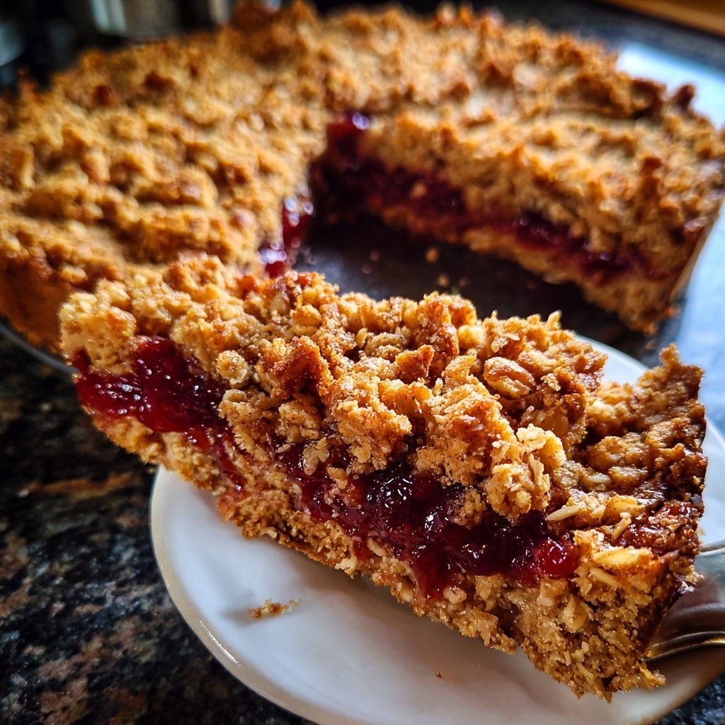 Forno aveia manteiga amendoim geleia