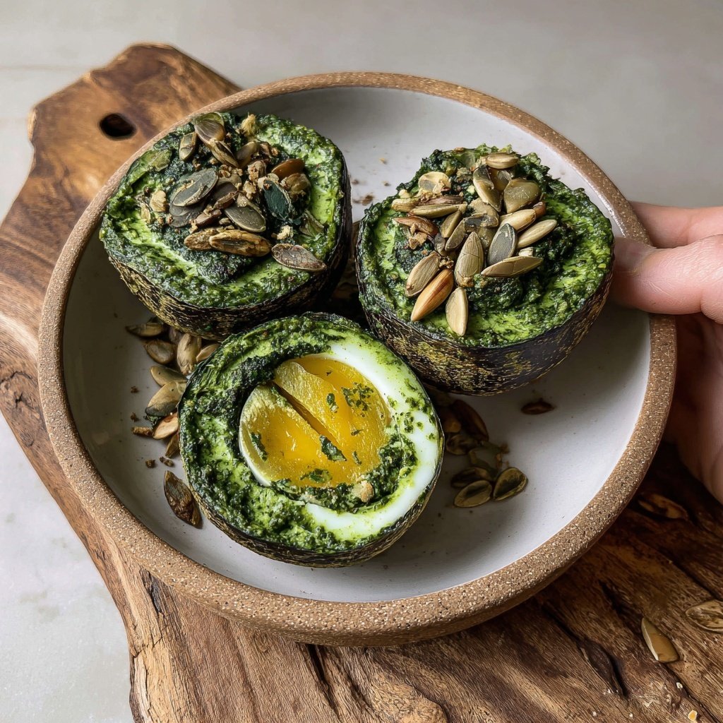 Árvore Natal ovos recheados pesto