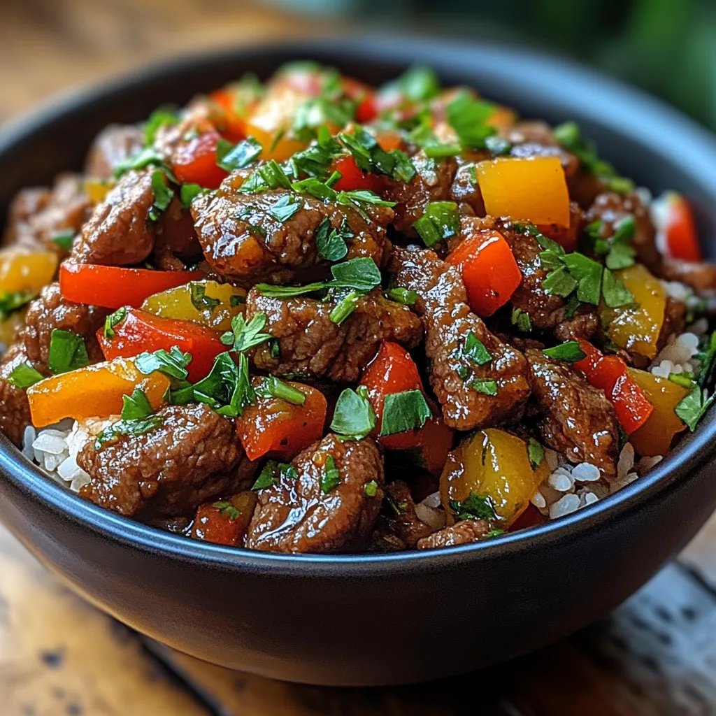 <p>Tigela de Arroz com Carne e Pimentão: Uma Receita Incrível e Definitiva</p>