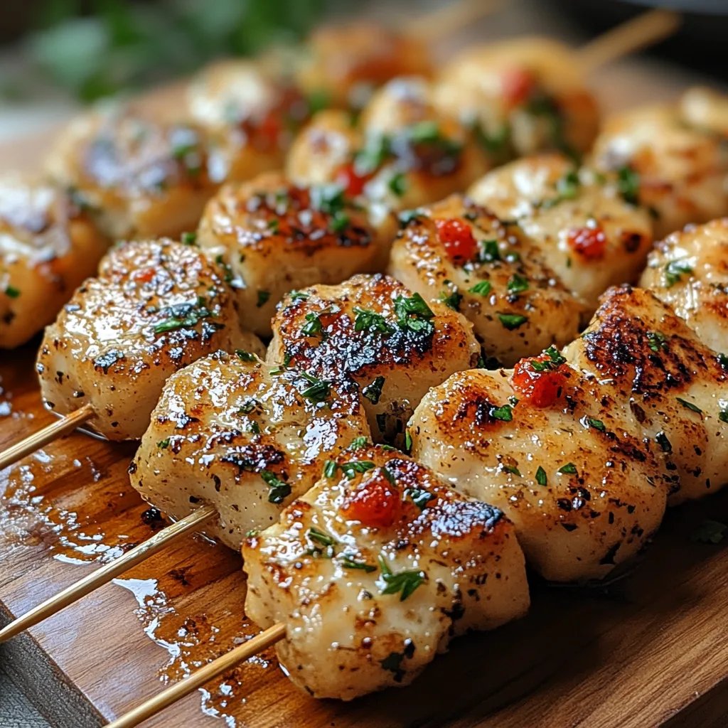 Espetinhos de Frango com Alho e Parmesão: Uma Receita Incrível e Definitiva