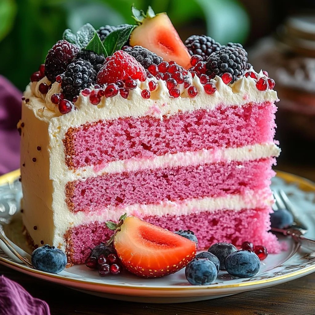 Bolo em Camadas de Pitaya Rosa: Uma Receita Incrível e Definitiva que Você Vai Adorar