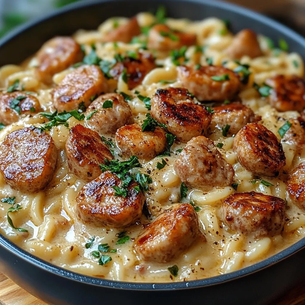 Orzo Cremoso com Linguiça de Frango: Uma Receita Incrível e Definitiva
