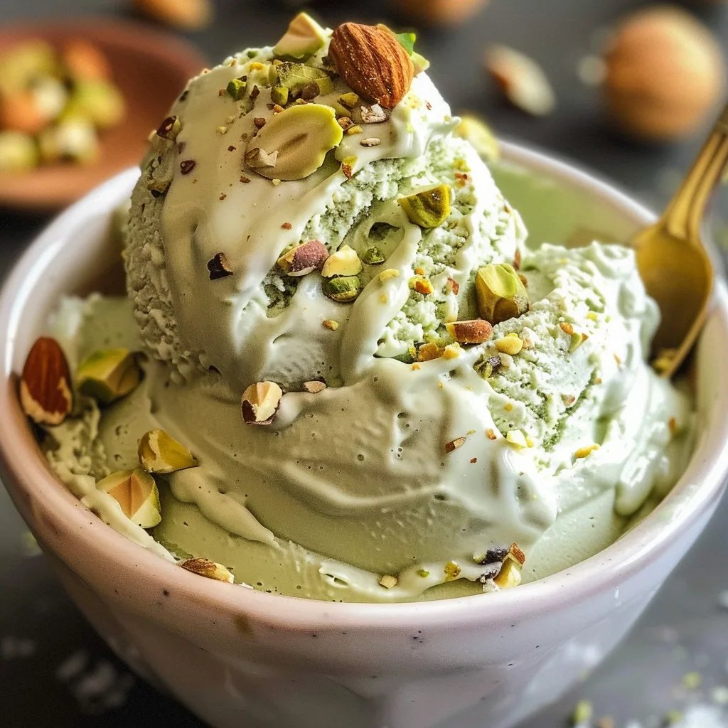 Frozen Yogurt de Pistache e Cardamomo