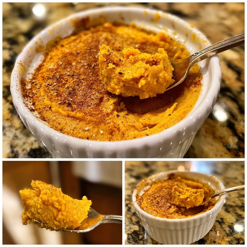 Purê couve-flor abóbora butternut