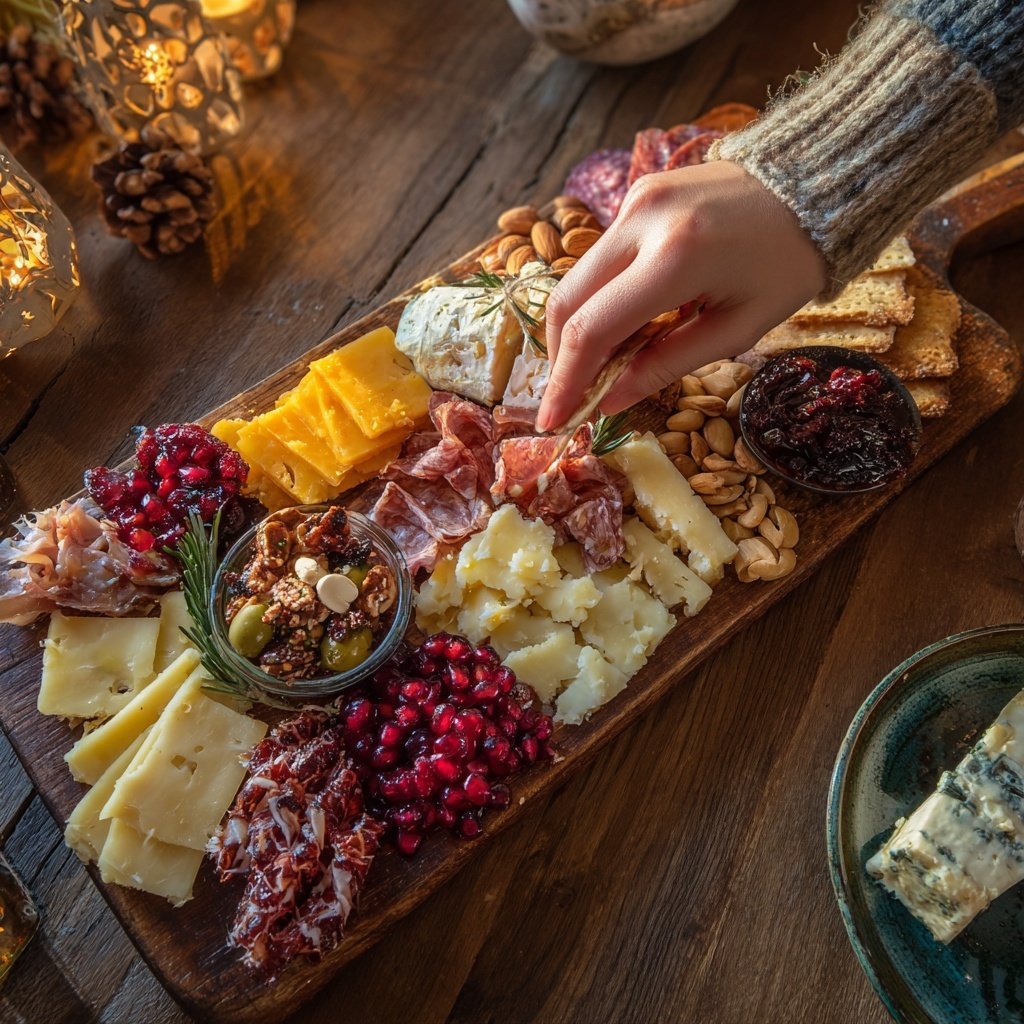 Aprenda a montar uma tábua de frios do Papai Noel
