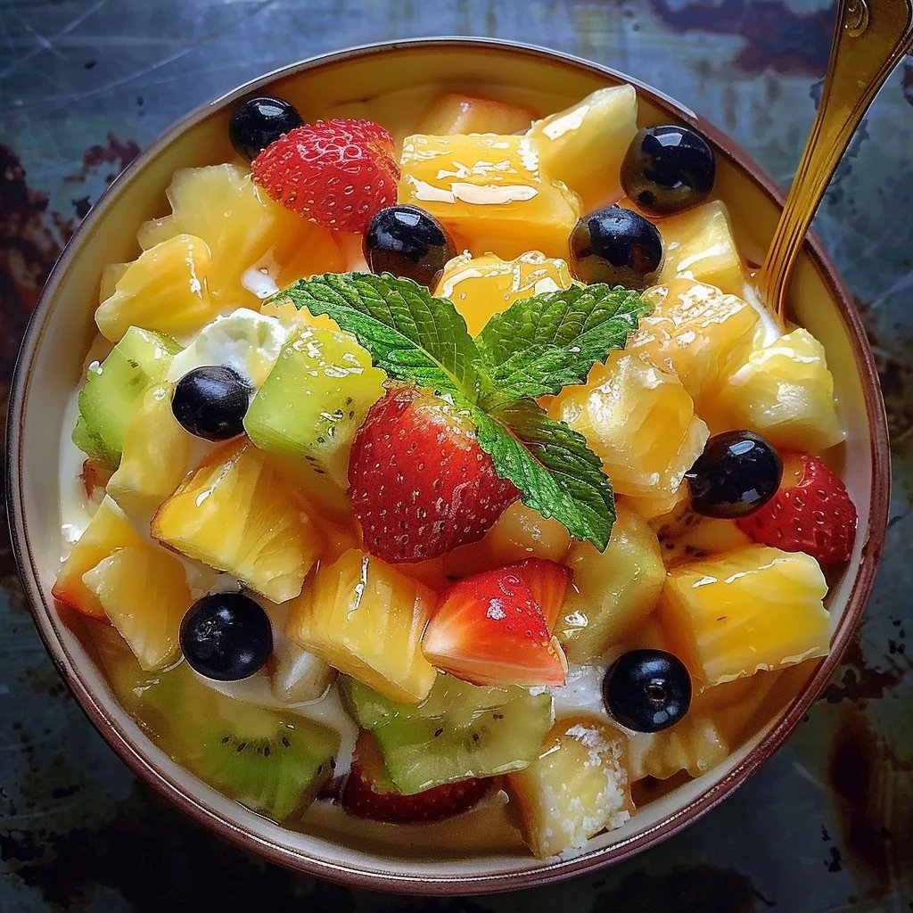 Sorvete de Abacaxi com Fruta