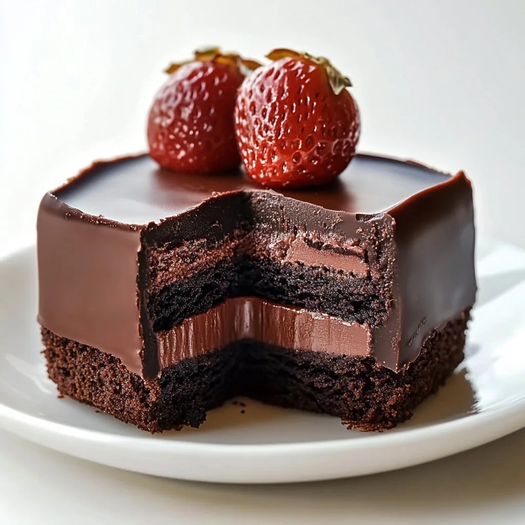 Bolo de Chocolate com Recheio de Morango Fresco