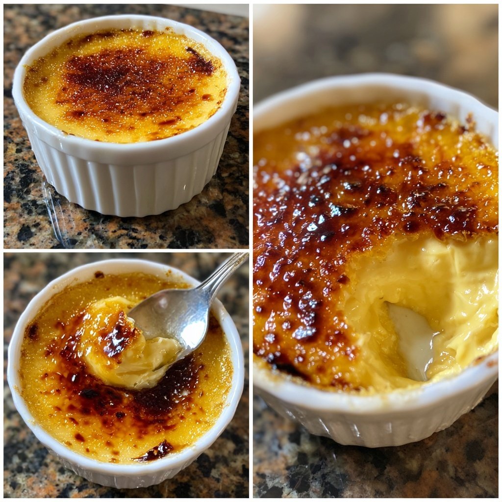 Crème brûlée fácil baunilha maçarico